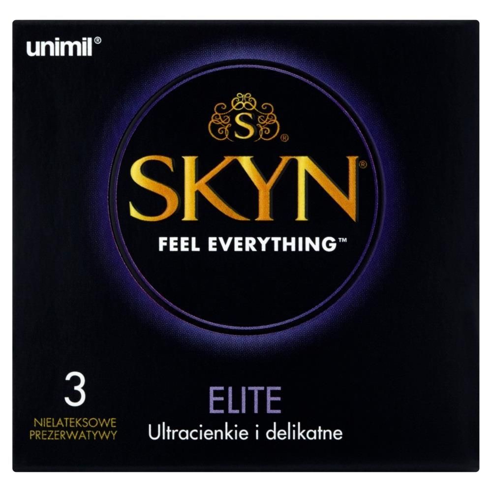 Ультратонкие презервативы Unimil Skyn Elite безлатексные, 3 шт