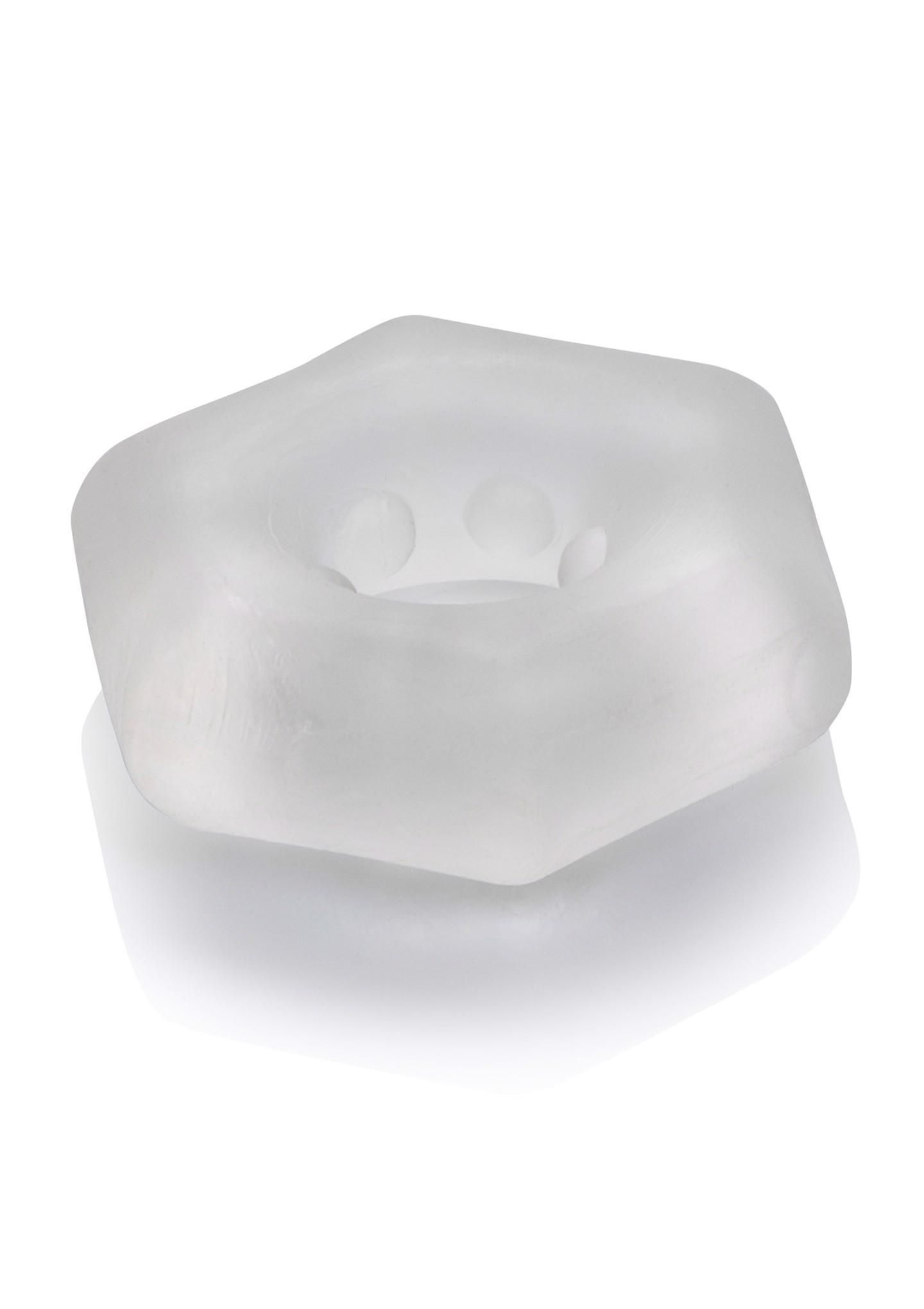 Эрекционное кольцо CalExotics Sexagon Enhancer, 4 см (прозрачный)
