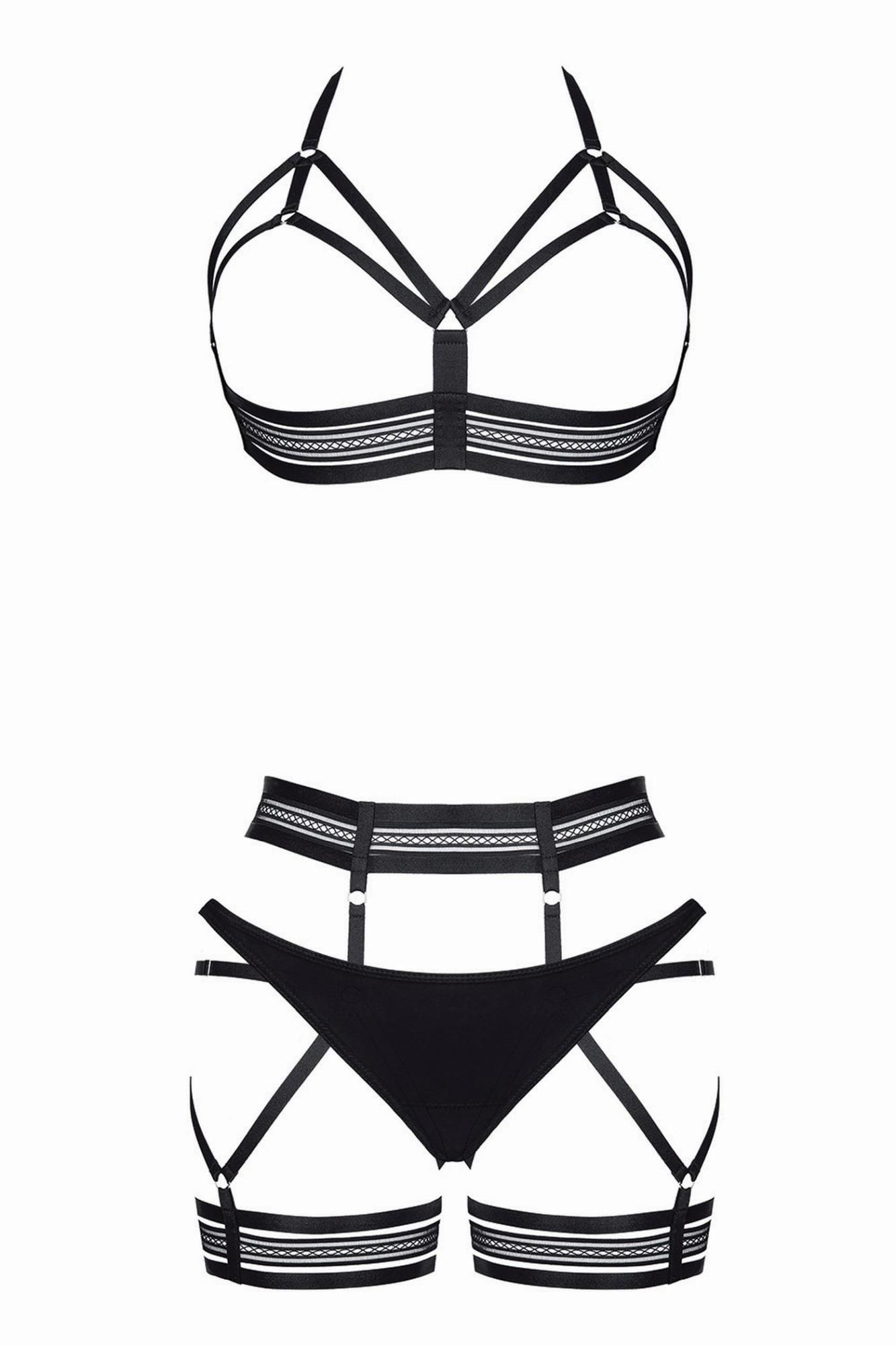Комплект Demoniq LadyX Marita, XL (чорний)