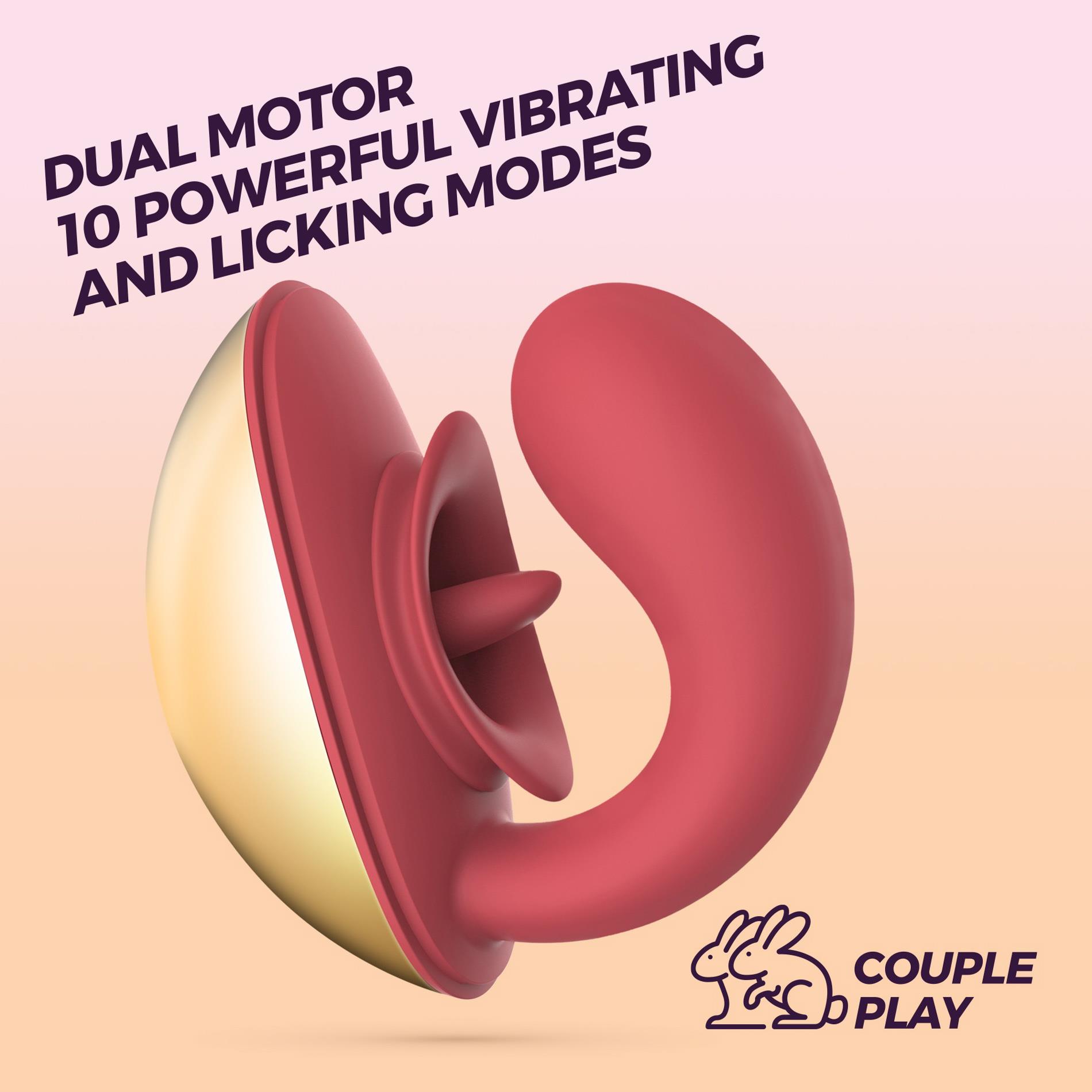 Вибратор Crushious Arcane, 10 см (красный)