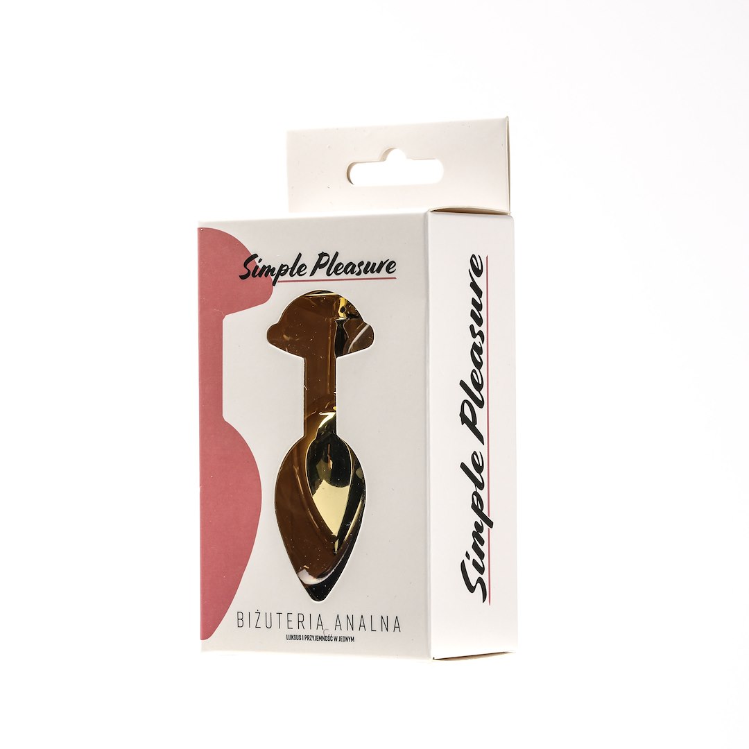 Korek analny Simply Pleasure S, 7 cm (czerwony)