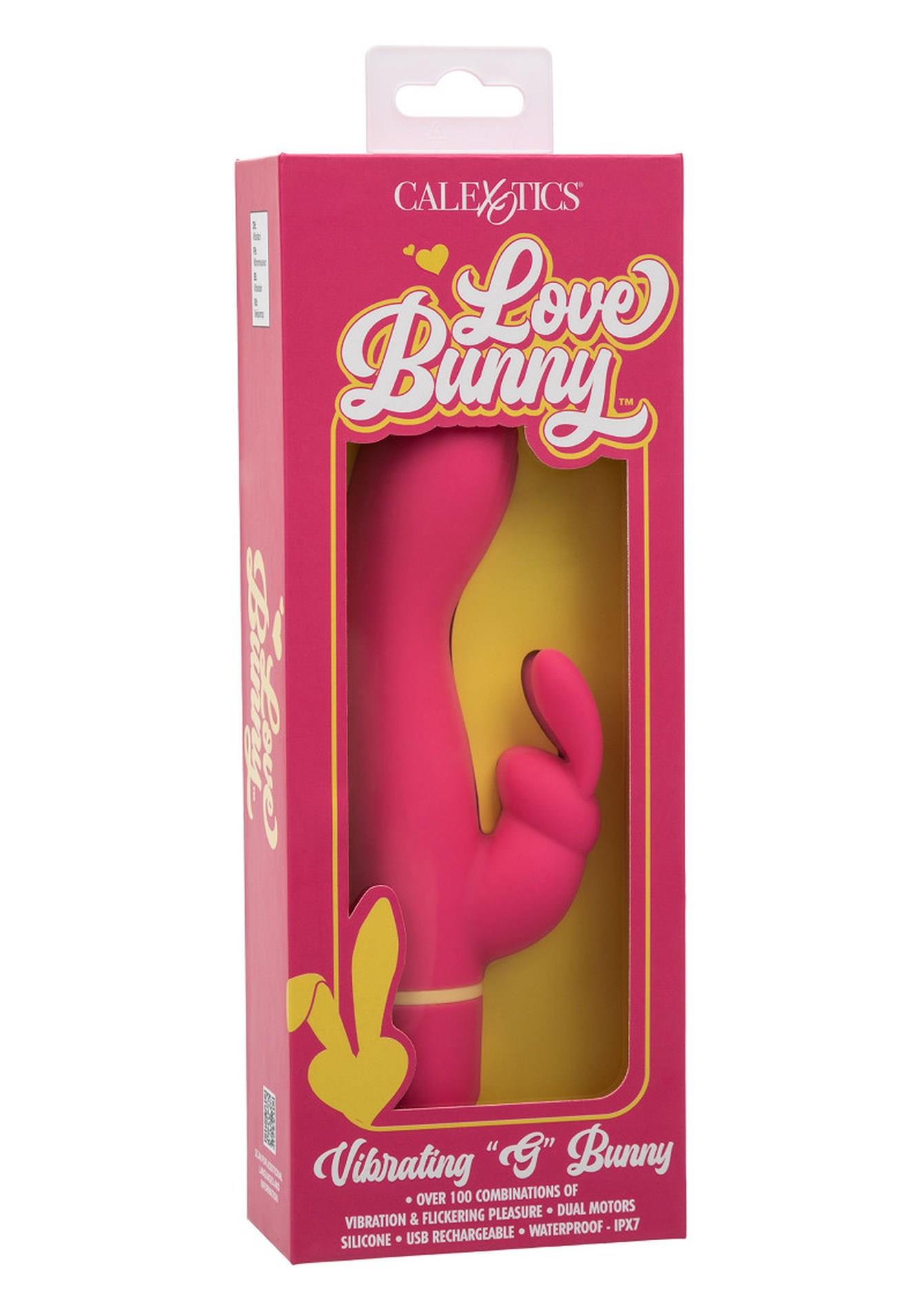 Вибратор кролик CalExtoics Love Bunny, 19 см (розовый)