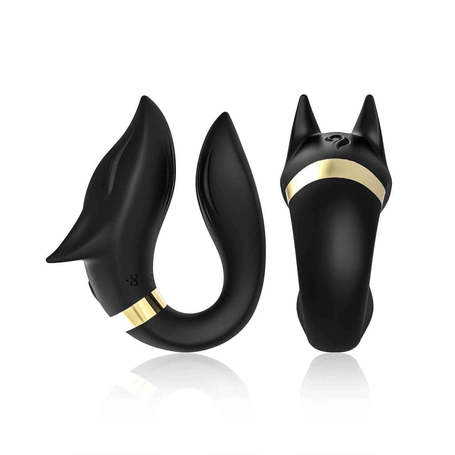 Вибратор для пар B - Series Joy Fox, 9.2 см (черный)