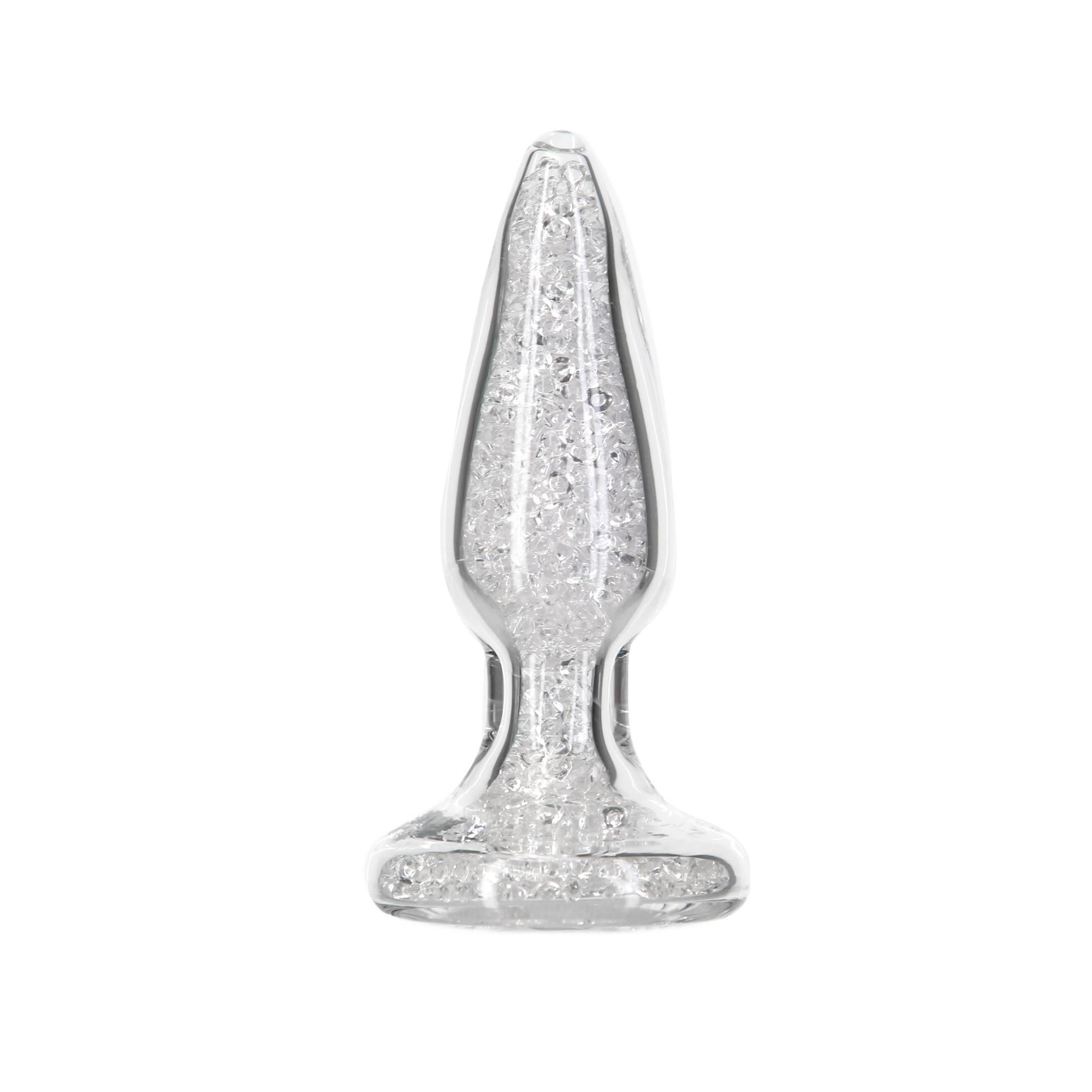 Korek analny Pillow Talk Fancy Luxurious Glass Anal Plug, 10.1  cm (przezroczysty)