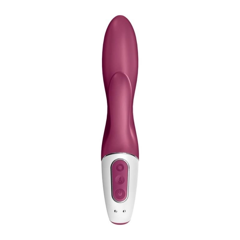 Вібратор-кролик Satisfyer Heated Affair, 20 см (бордовий)
