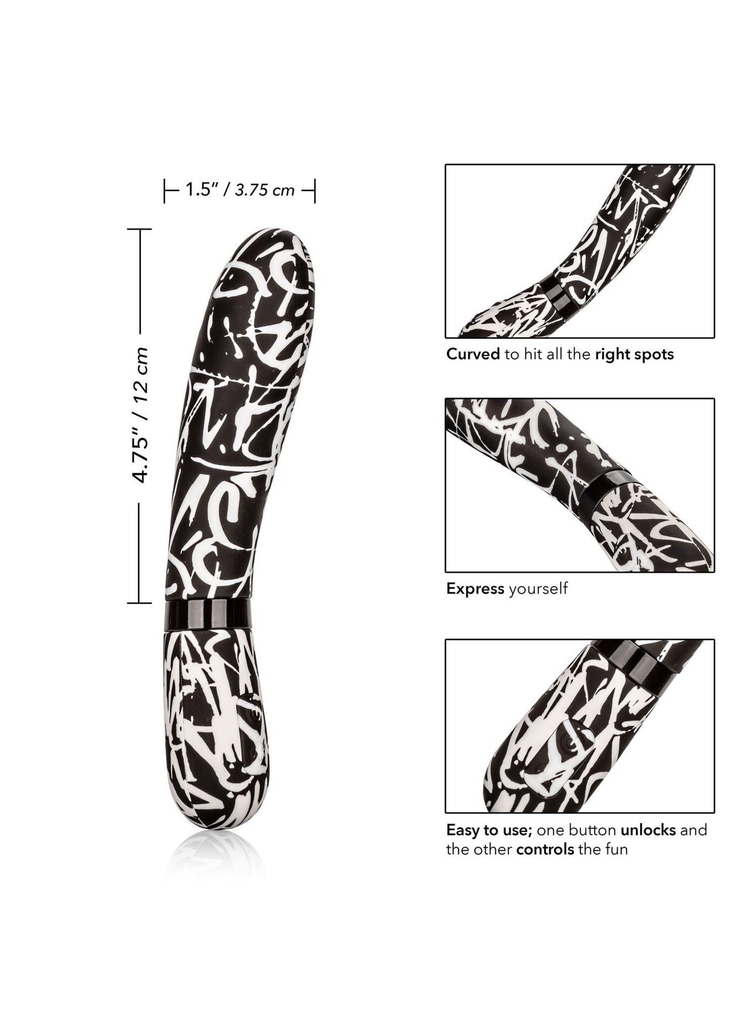 Вибратор CalExotics Hype Wand, 12 см (мульти)