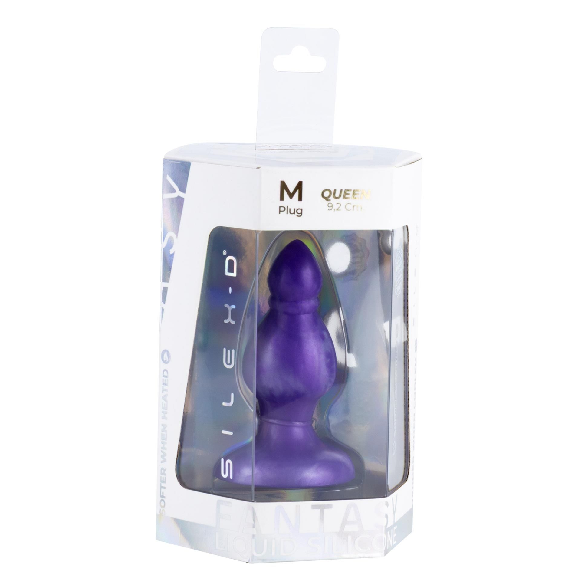 Korek analny Silexd Queen Plug, 9.6 cm (fioletowy)