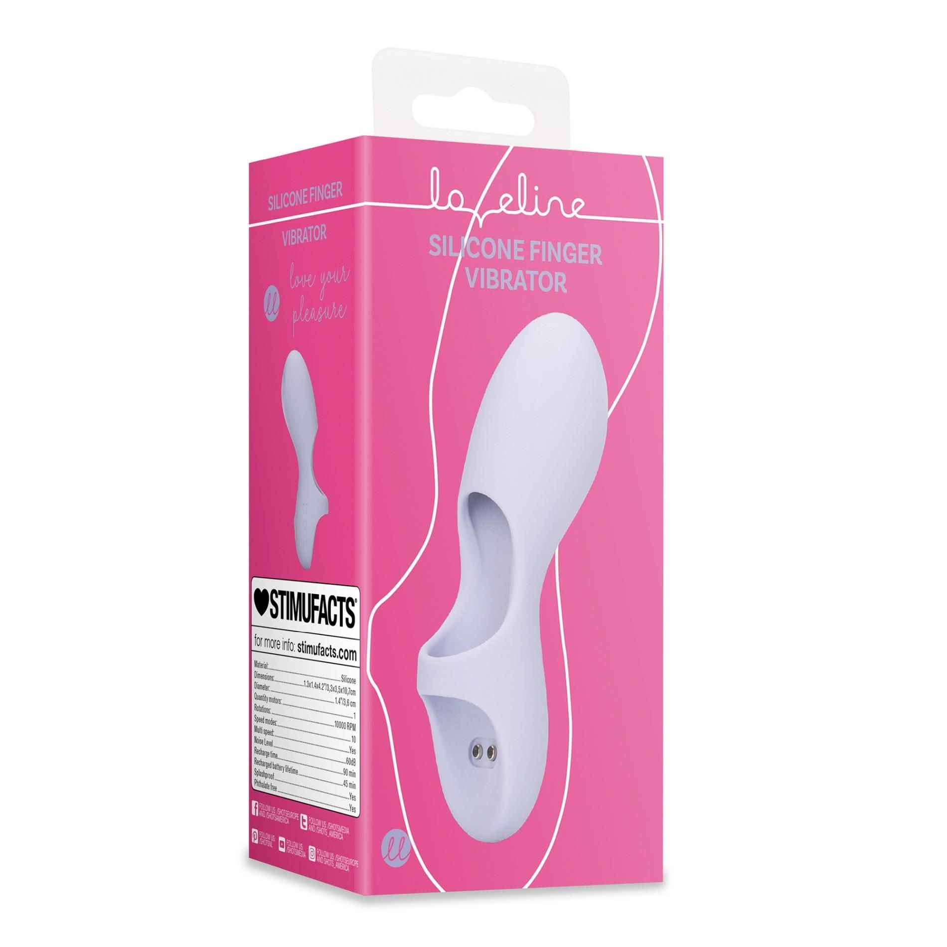 Вибратор на палец Loveline Silicone Finger, 10.7см (сиреневый)