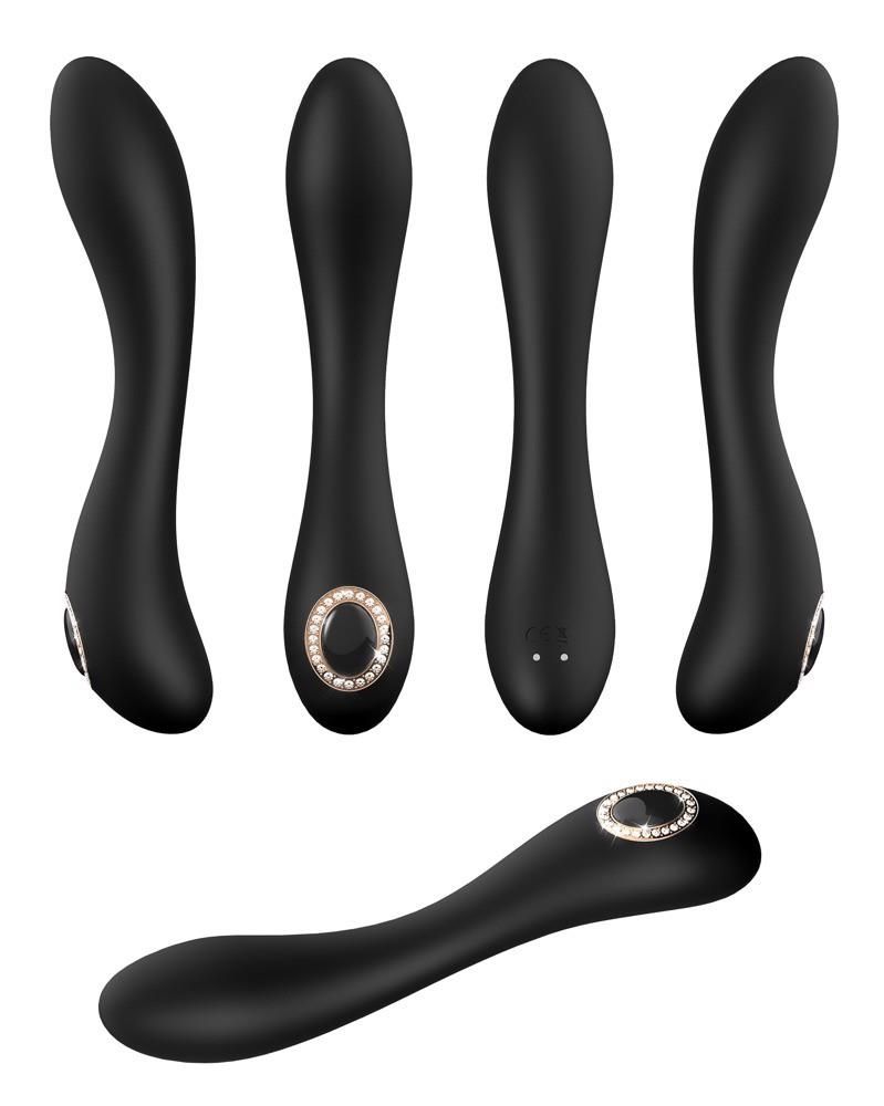 Вибратор для точки G Cleaopatra G-Spot, 19,7 см (черный)