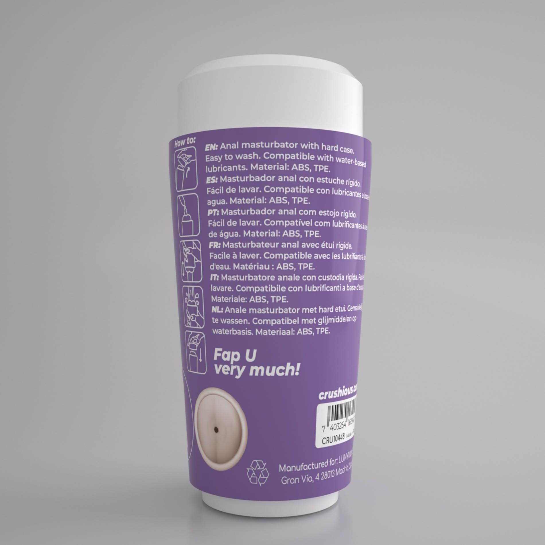 Masturbator Crushious Fappucino Hot Buns (fioletowy)