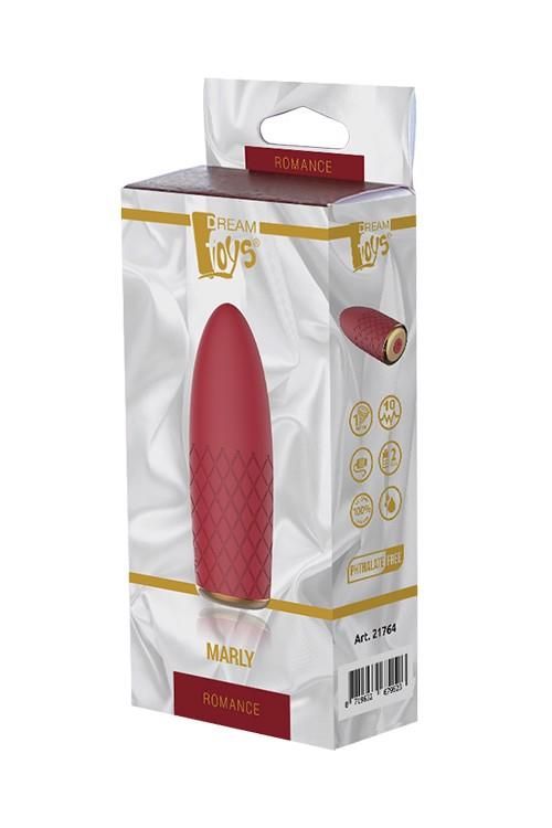 Клиторальный вибратор Dream Toys Romance Marly, 11 см (бордовый)