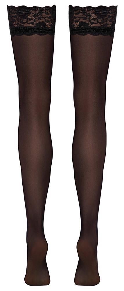 Чулки Cottelli Legwear Anclipsen, S (черный)