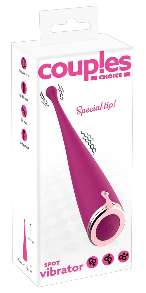 Вибратор Couples Choice Spot, 17.5 см (розовый)
