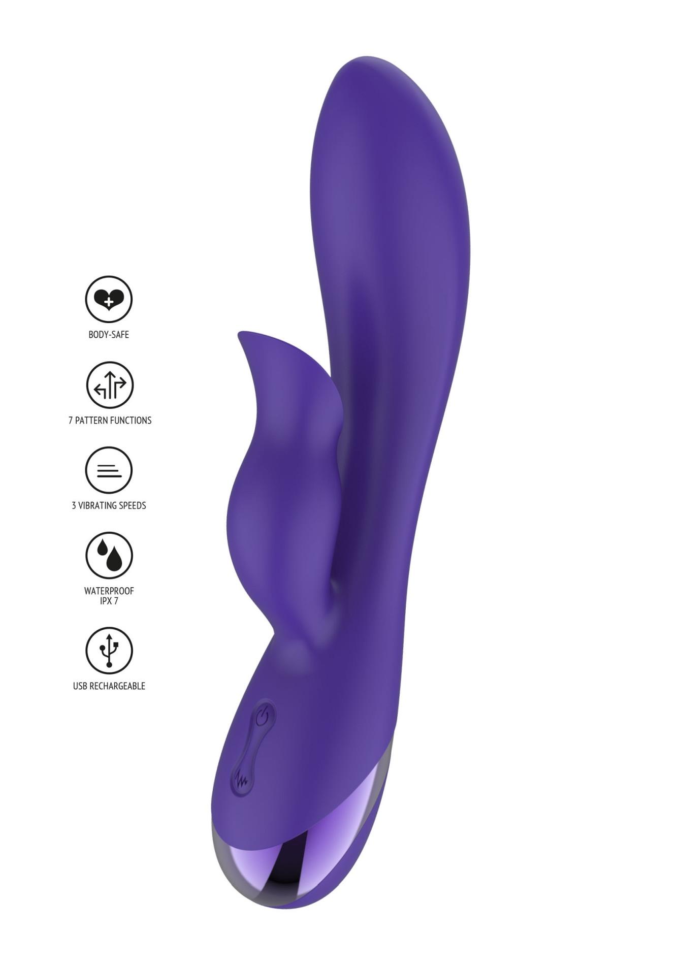 Вибратор-кролик Xocoon Unchained Love G-Spot, 19 см (фиолетовый)