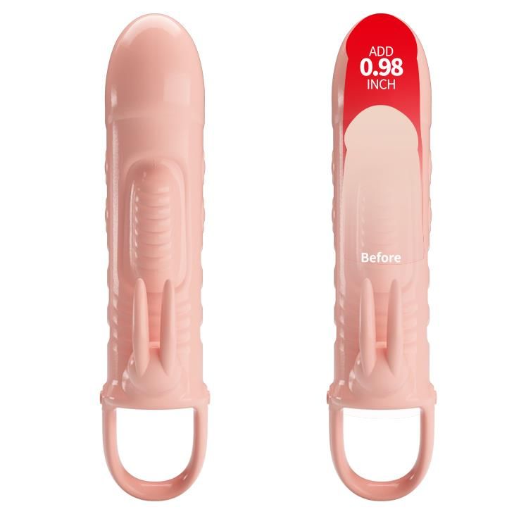 Насадка на пенис Pretty Love Penis Sleeve Sloane, 18,5 см (телесный)