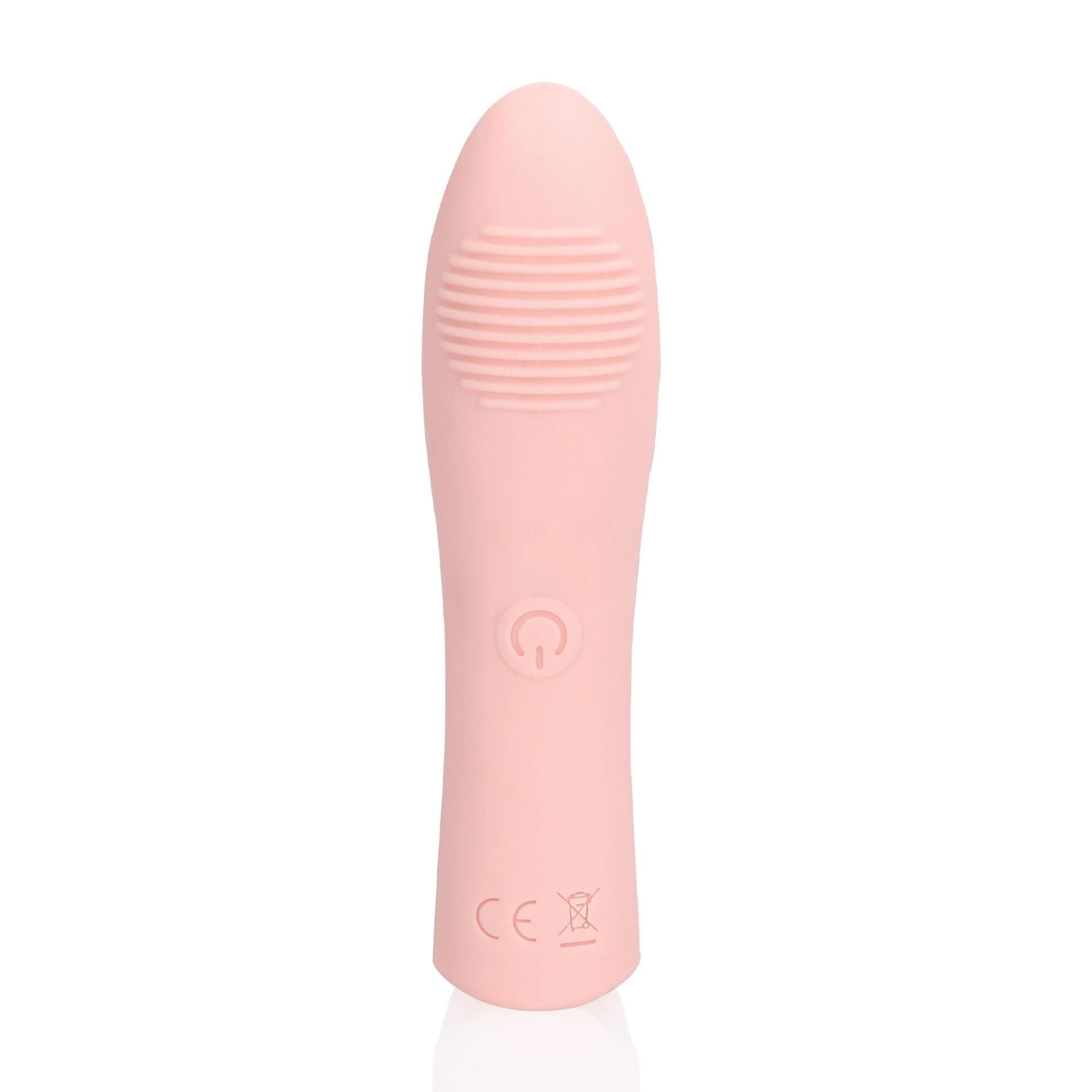 Wibrator na palec Loveline Silicone Finger, 11.2 cm (różowy)