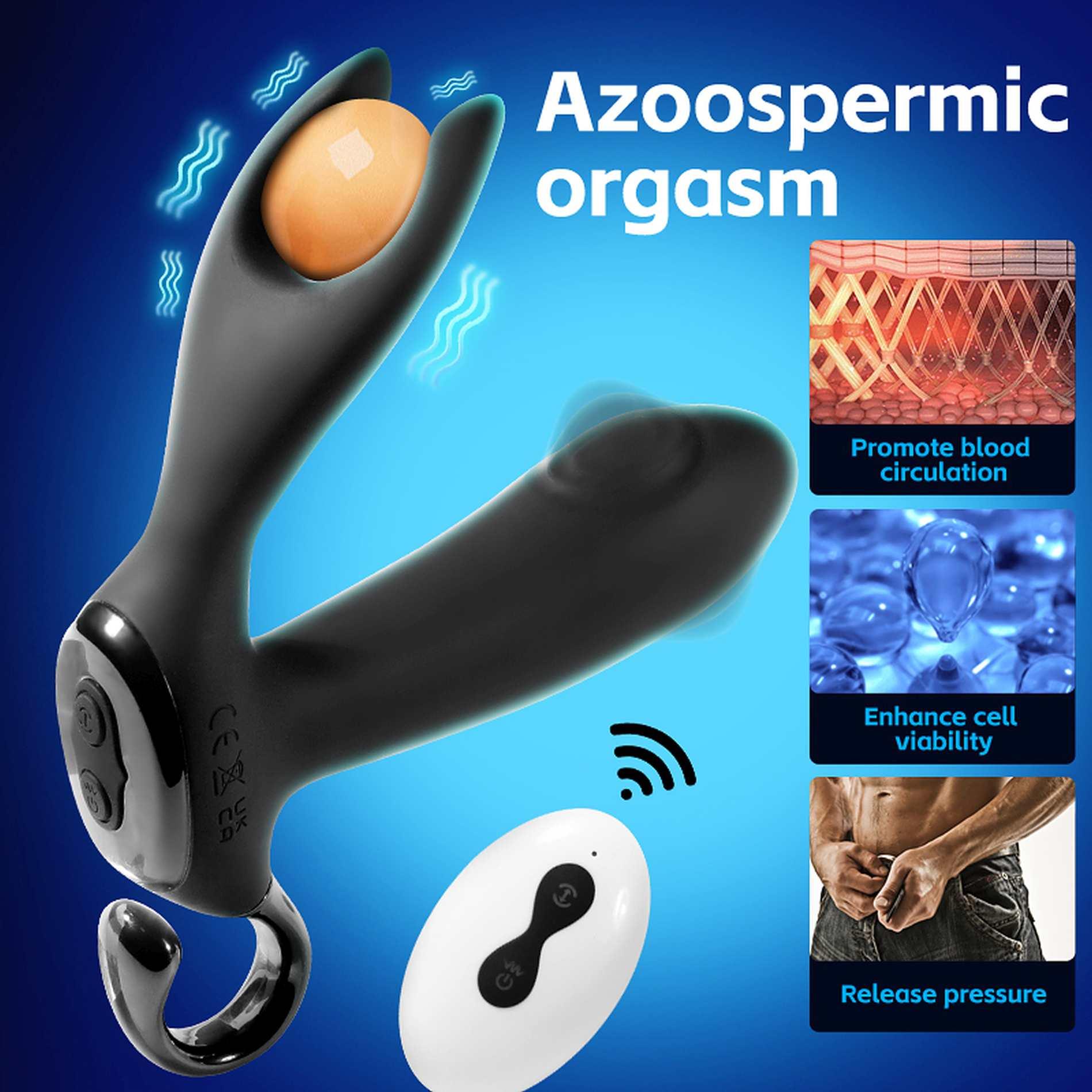 Стимулятор простаты B - Series Cute Dual Tapping Anal, 10.1 см (черный)
