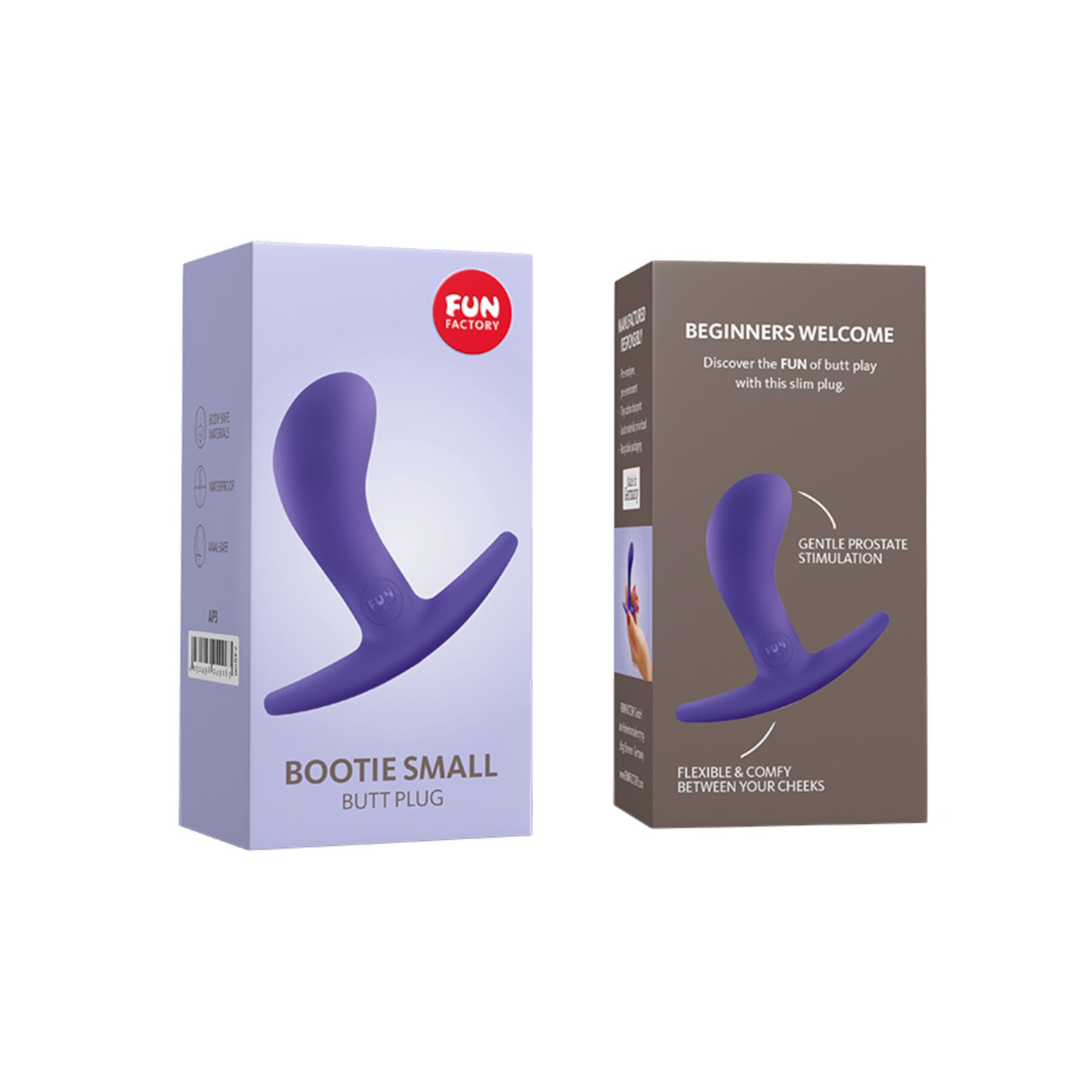 Korek analny Fun Factory Bootie Small, 7.6 cm (fioletowy)
