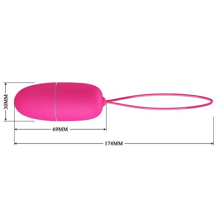 Виброяйцо Pretty Love Selkie Wireless Egg, 6,9х3 см (розовый)