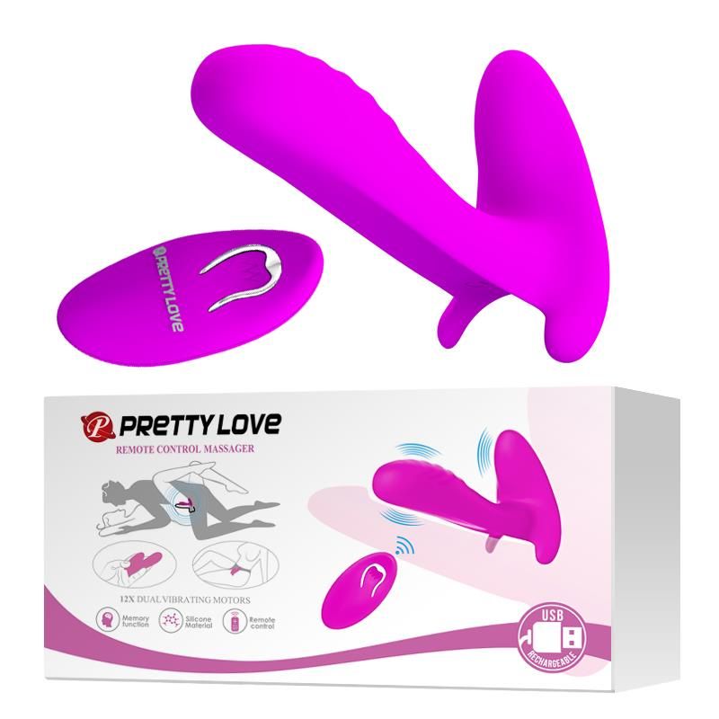 Вибратор Pretty Love Remote Control, 10 см (фиолетовый)