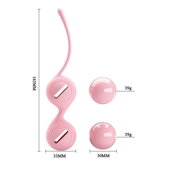 Вагинальные шарики Pretty Love Kegel Tighten Up, 16,3  см (розовый)