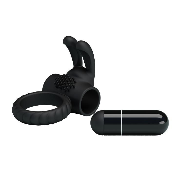 Эрекционное кольцо Pretty Love Eudora Penis Ring, 2,4 см (черный)