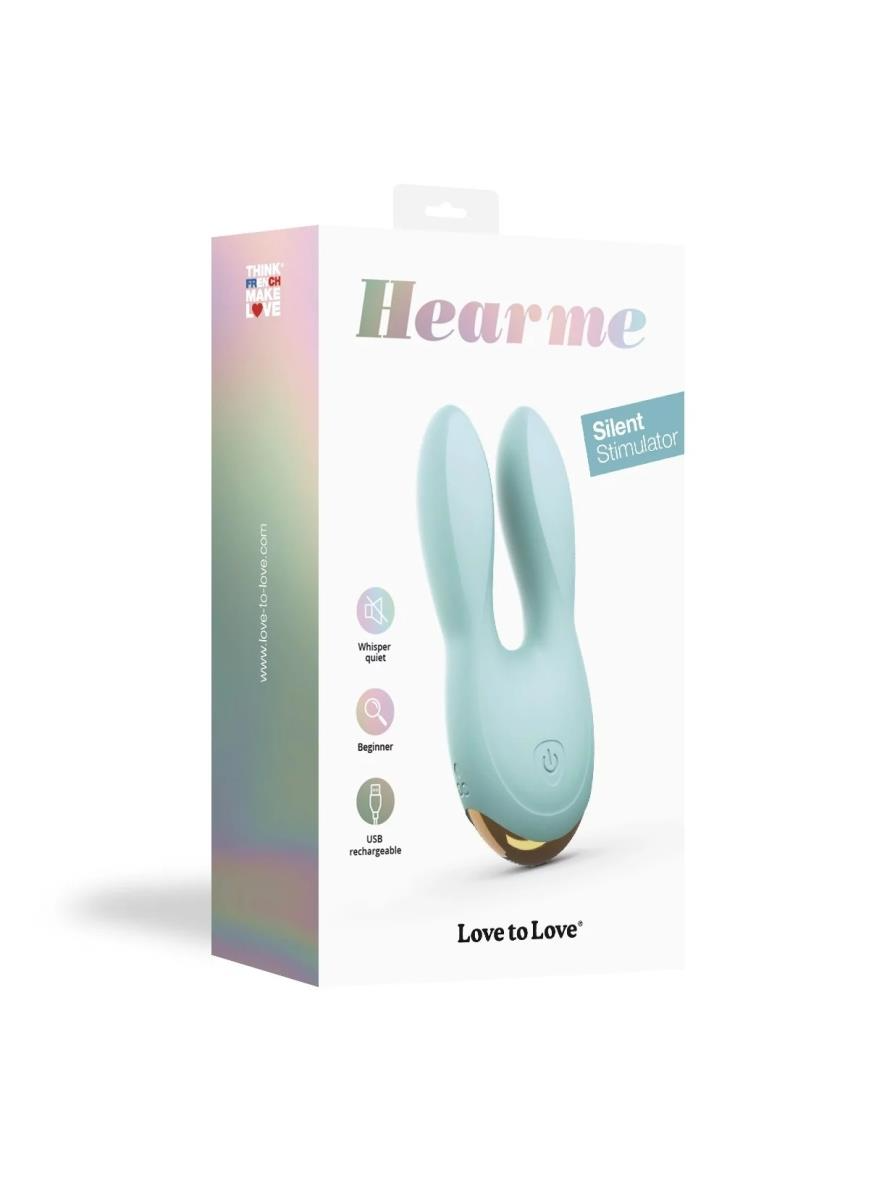 Вибратор-кролик Love To Love Hear Me, 11,5 см (мятный)