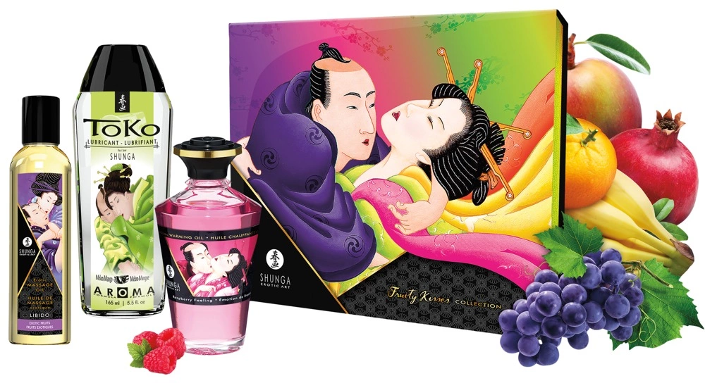 Набор для массажа Shunga Erotic Art Fruity Kisses Collection, 3 шт