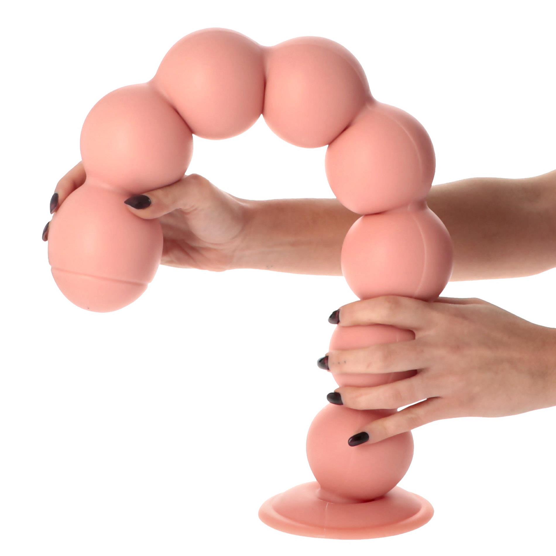 Korek analny do fistingu Toyz4lovers Trolltunga, 58 cm (w kolorze cielistym)