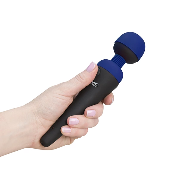 Вибромассажер Palm Power Recharge Massage Wand, 18.8 см (синий)