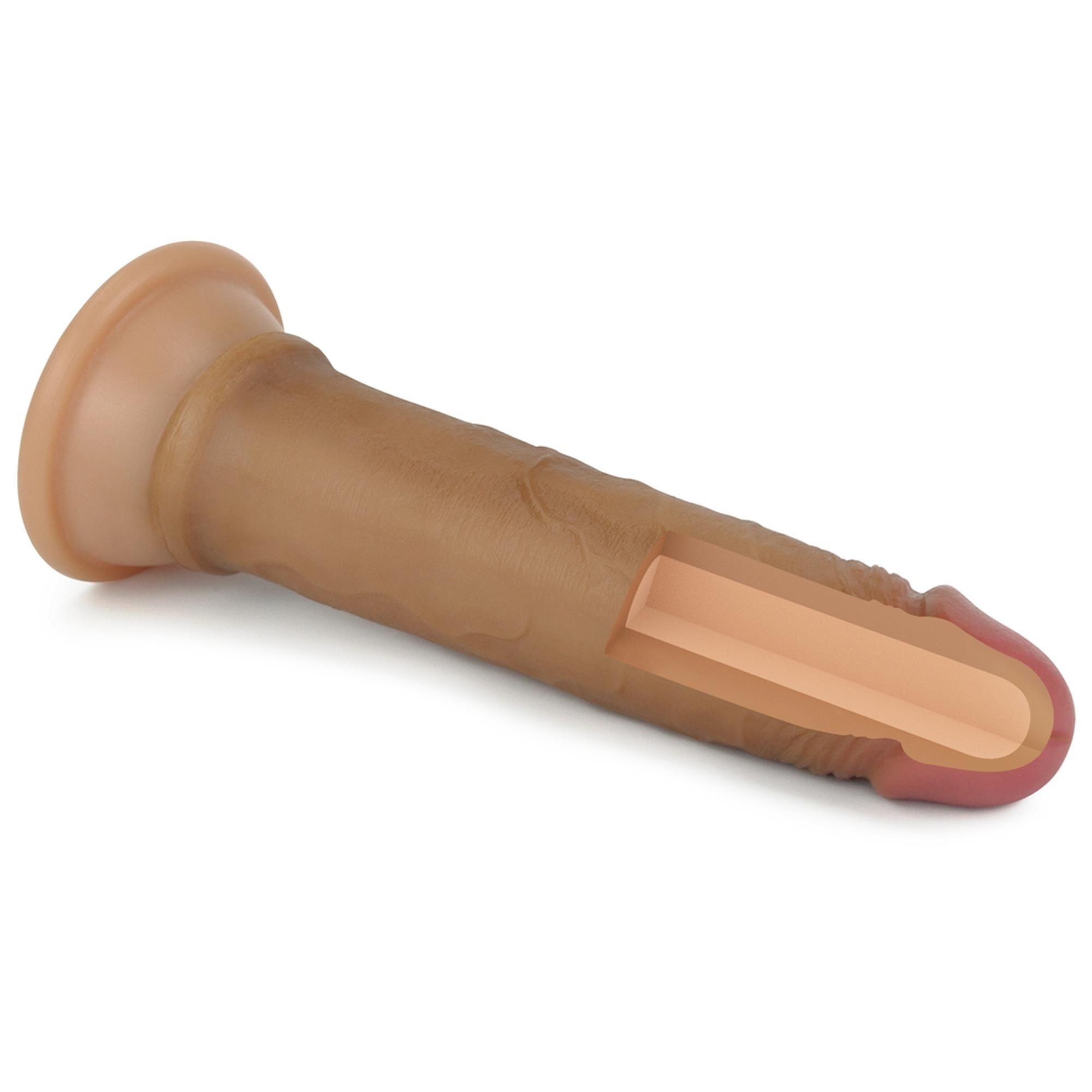 Dildo LoveToy Nature Cock, 18,5 cm (w kolorze cielistym)
