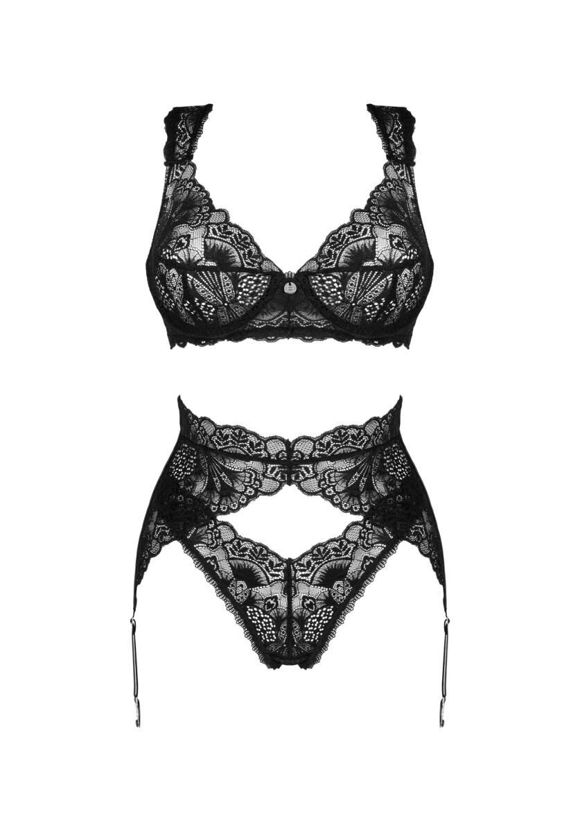 Комплект белья Obsessive Donna Dream, XL/2XL (черный)