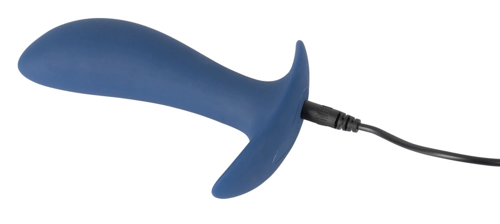 Стимулятор простаты Vibrating Butt Plug, 12 см (синий)