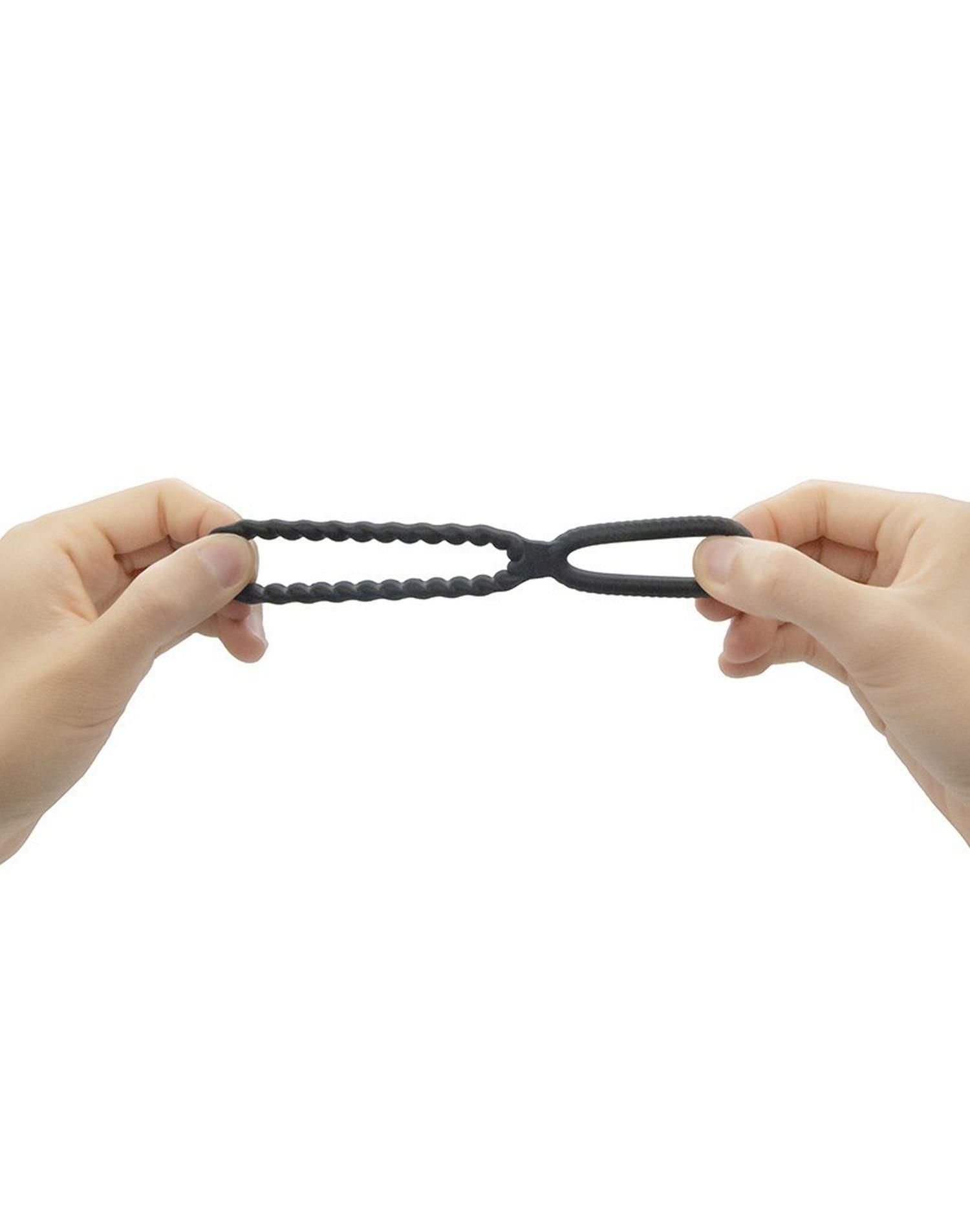 Двойное эрекционное кольцо Dorcel Dual Ring, 5,7 см (черный)
