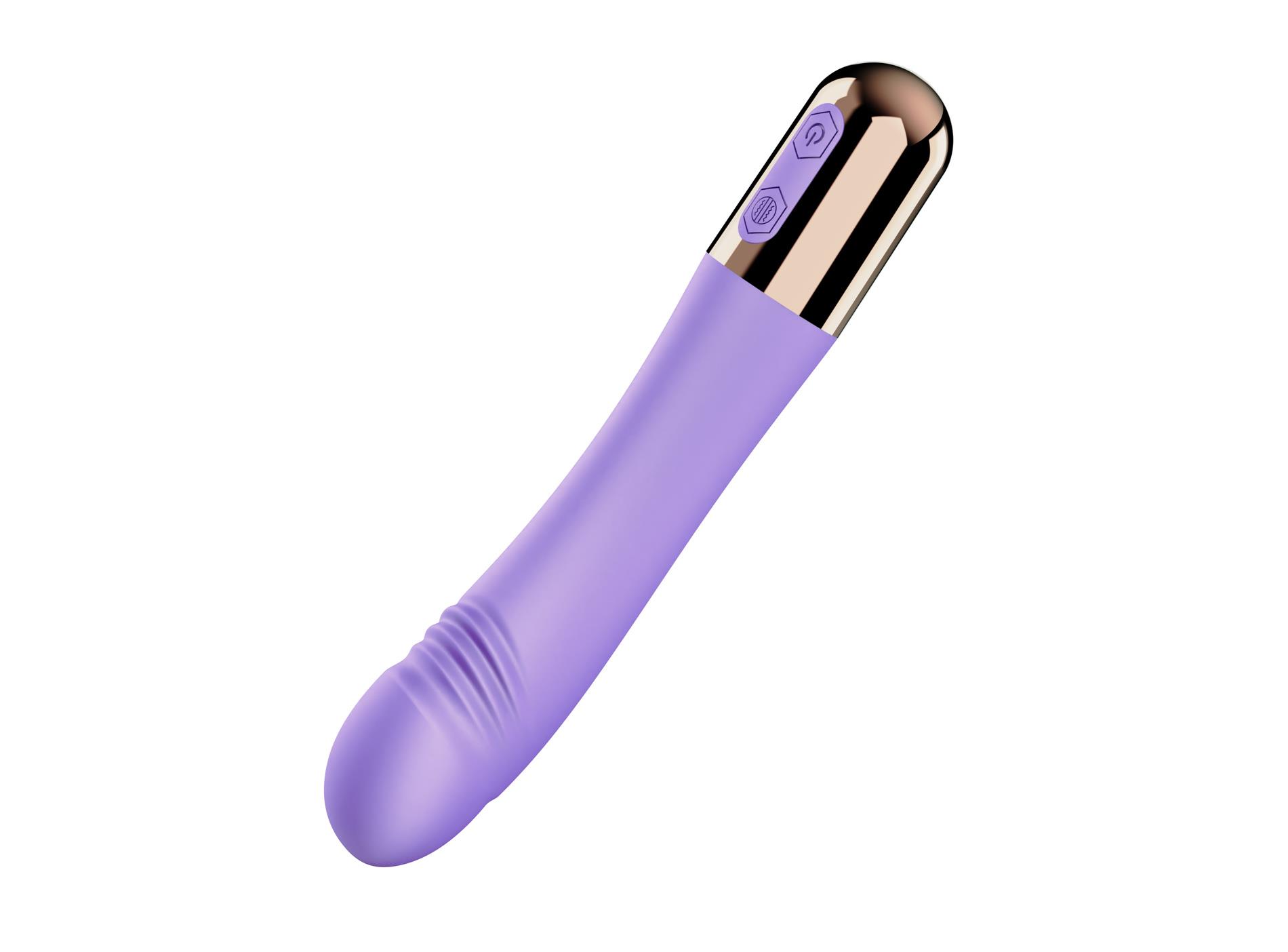 Вибратор Fantasy Machaon Thrusting Vibrator, 18,5 см (фиолетовый)