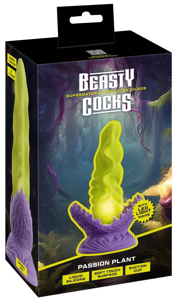 Фаллоимитатор Beasty Cocks Passion Plant, 22 см (мульти)