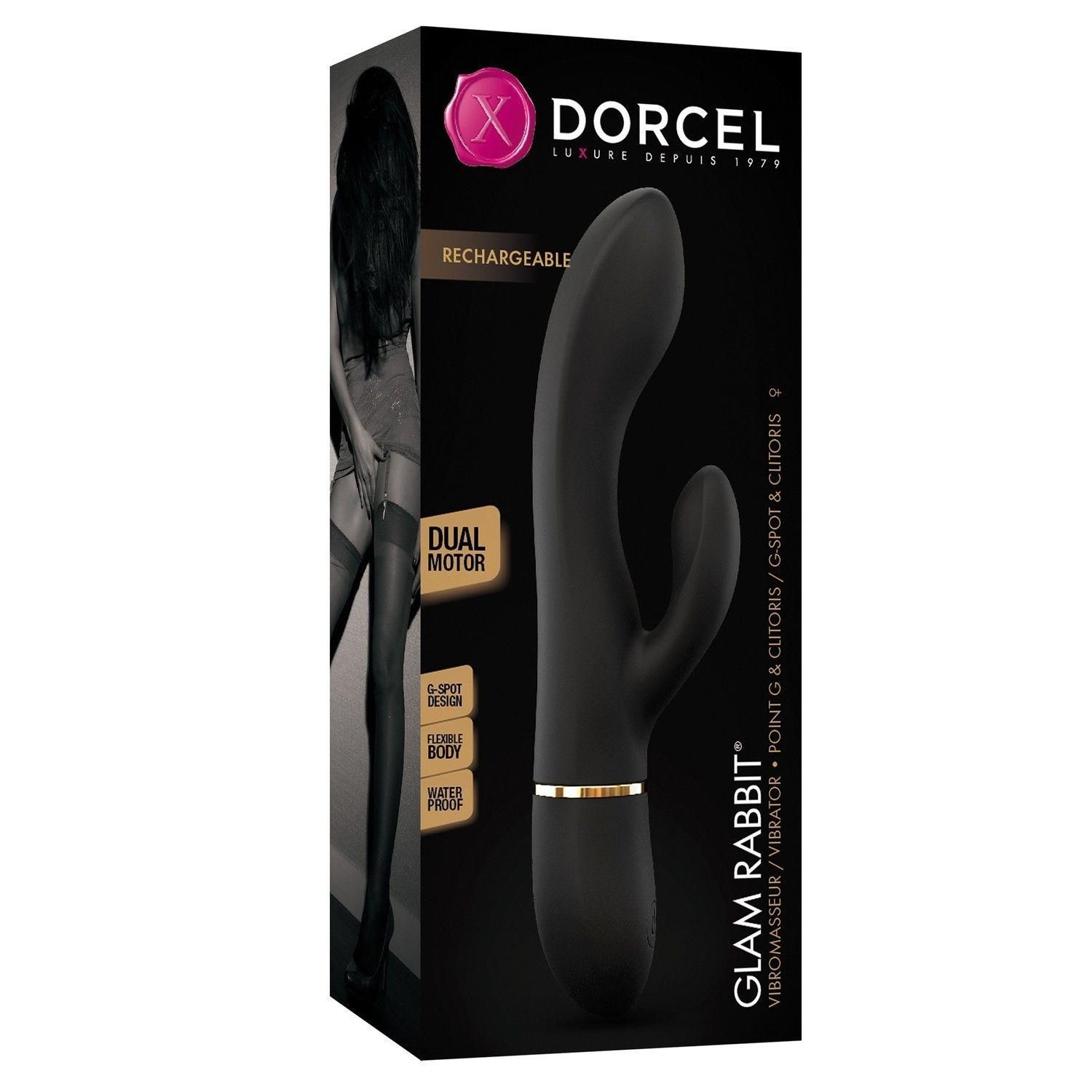 Вибратор-кролик Dorcel Glam Rabbit, 21.8 (черный)