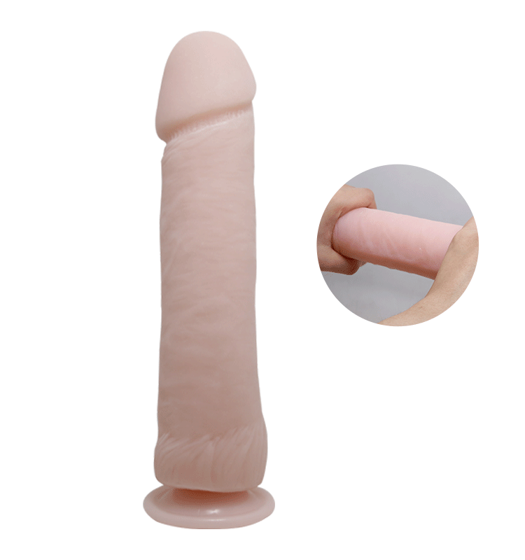 Фаломіметатор Baile The Big Penis, 26 см (тілесний)