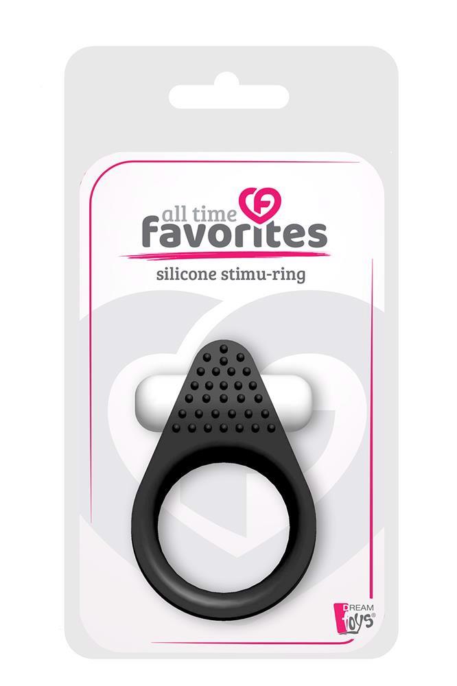 Виброкольцо All Time Favorites Silicone Stimu-Ring, 4.2 см (черный)