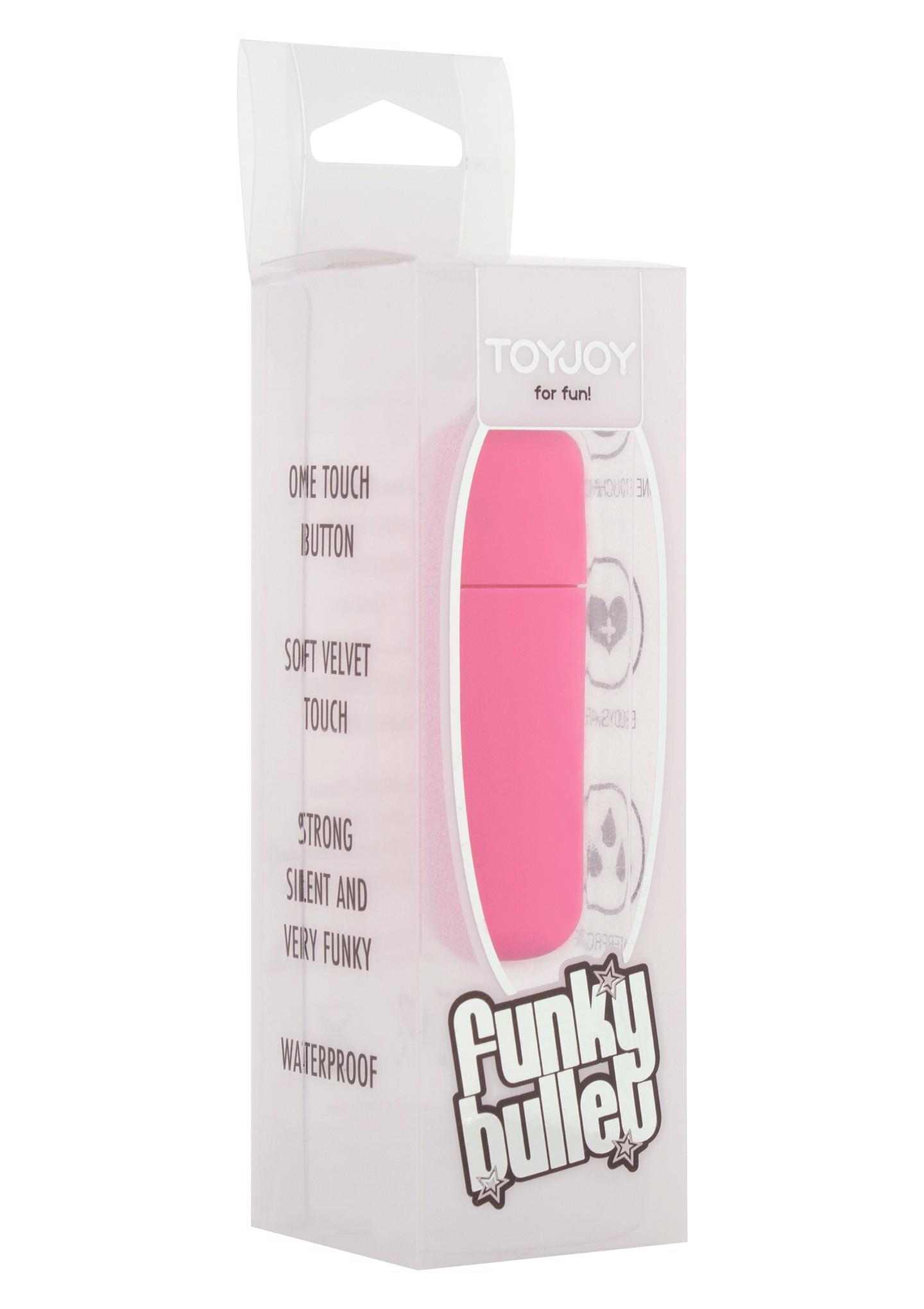 Вибратор для клитора Funky Bullet, 5 см (розовый)