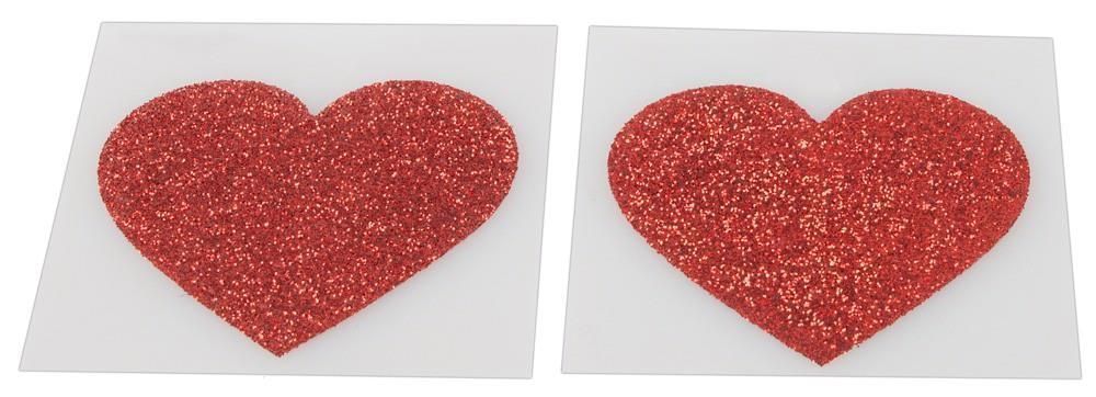 Наклейки для сосків Titty Sticker Heart (червоний)