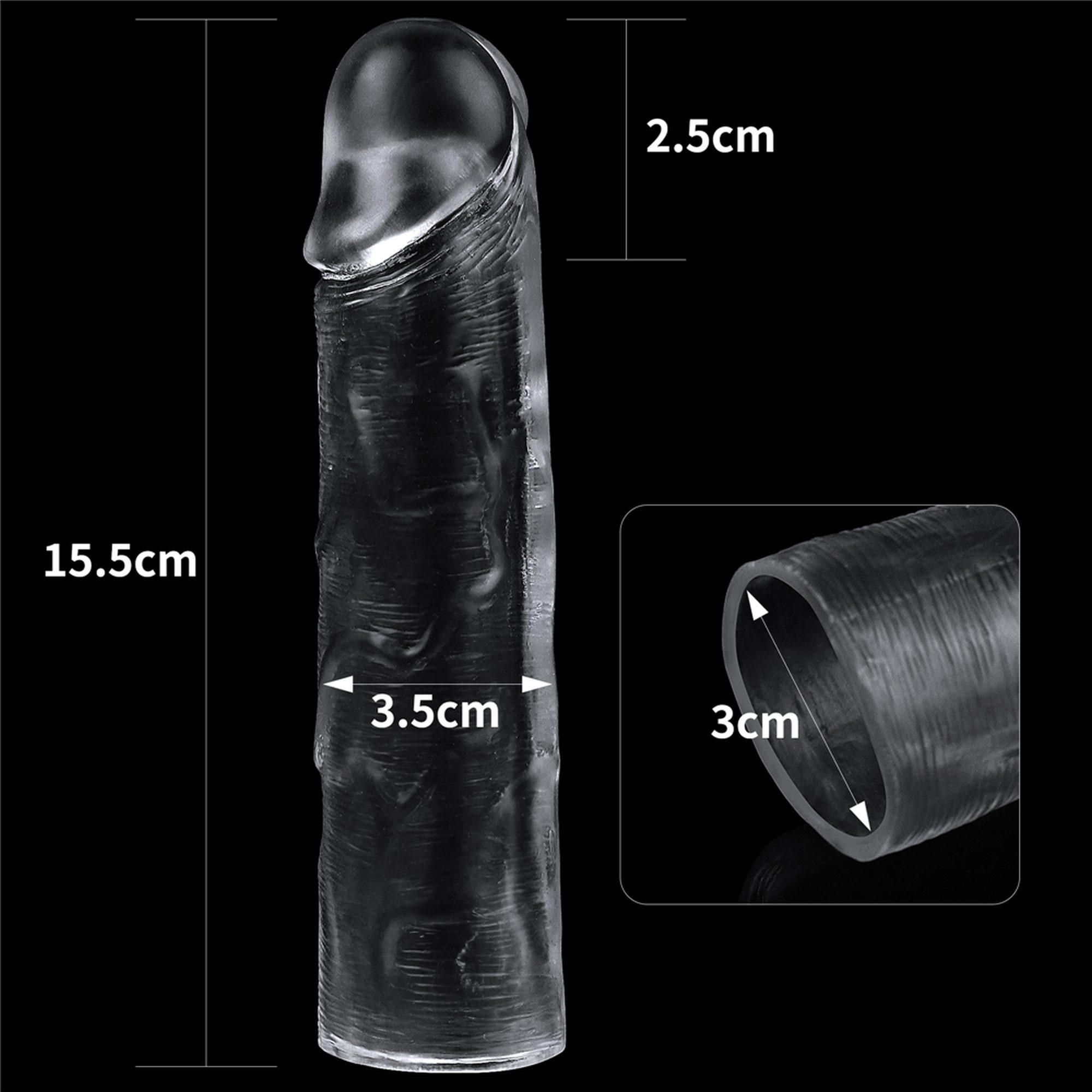 Насадка на пенис  LoveToy Add 1 Flawless, 15,5 см (прозрачный)