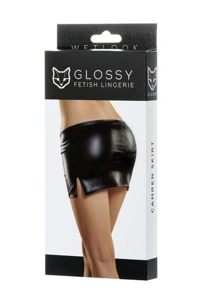 Мини-юбка Glossy Fetish Lingerie, L (черный)