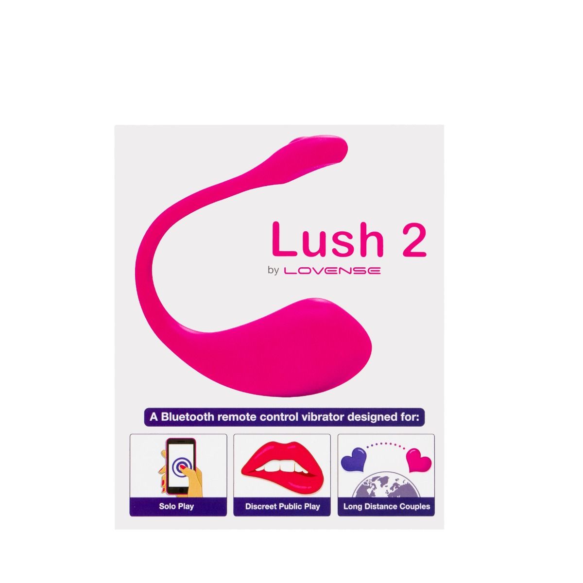 Wibrujące jajko Lovense Lush 2, 18 cm (różowy)