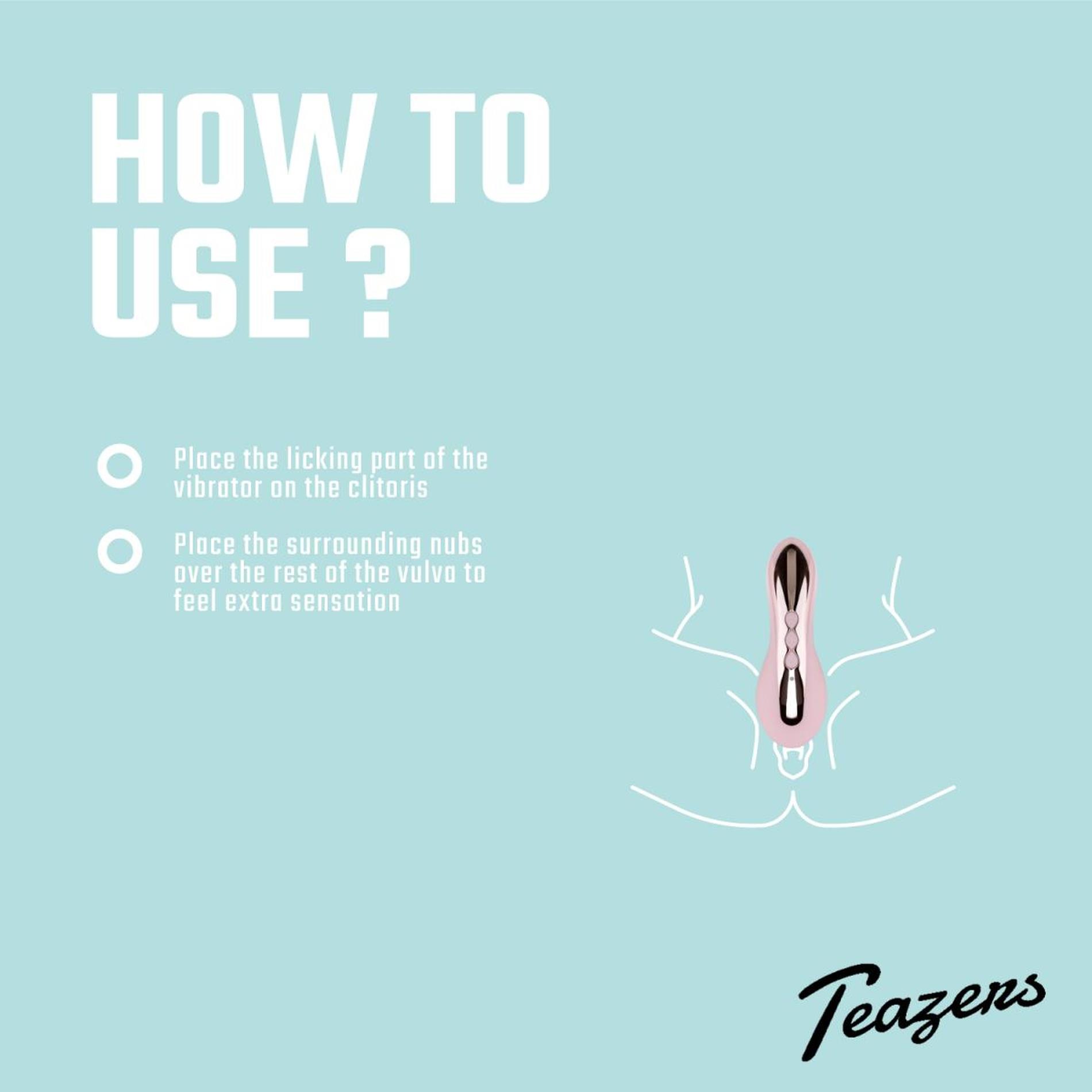 Вибратор для клитора Teazers Clitoral Stimulator (розовый)