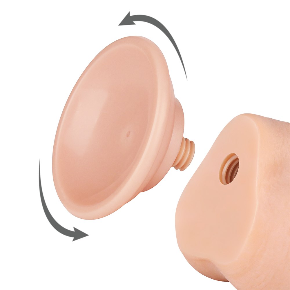Фаллоимитатор Sliding-Skin Dual Layer Dong 7.5'', 19.5 см (телесный)