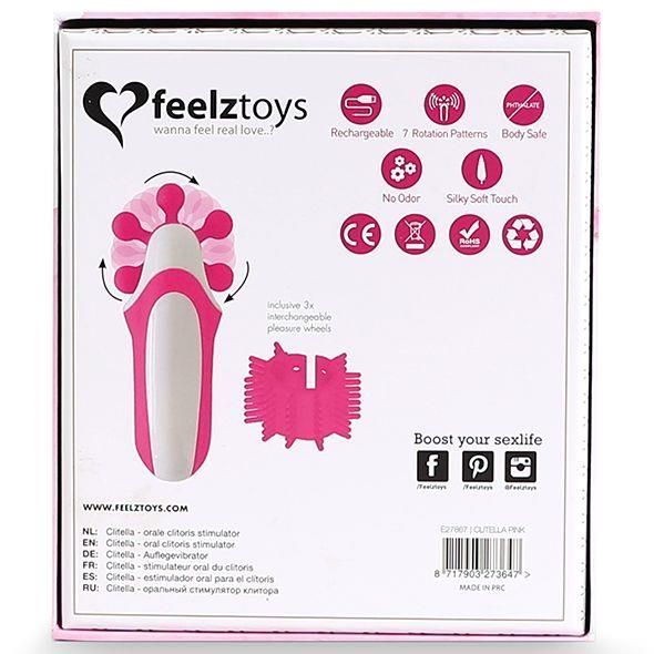 Стимулятор клитора FeelzToys Clitella Oral, 11 см (розовый)