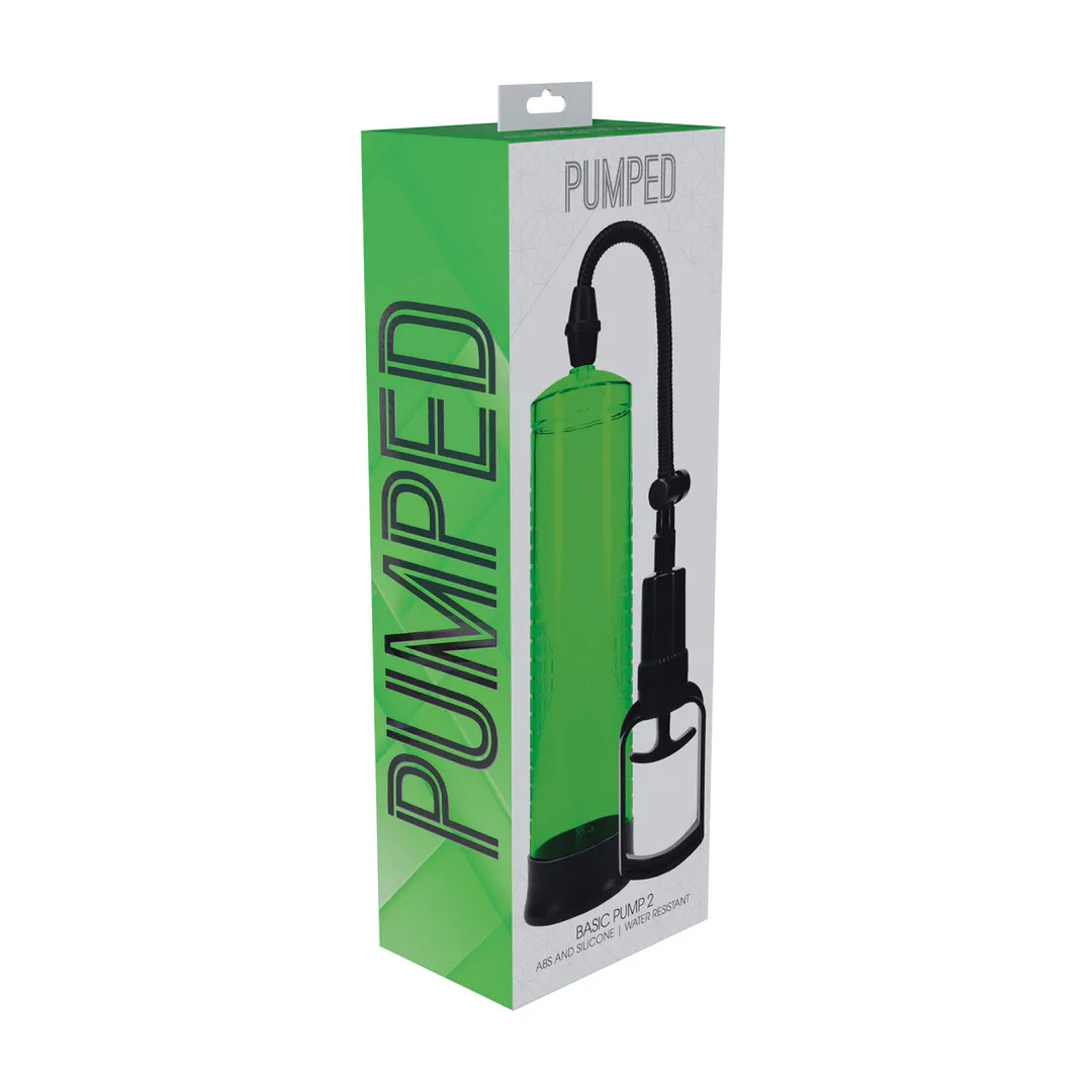 Помпа для пениса Pumped Basic Pump 2, 31 см (зеленый)