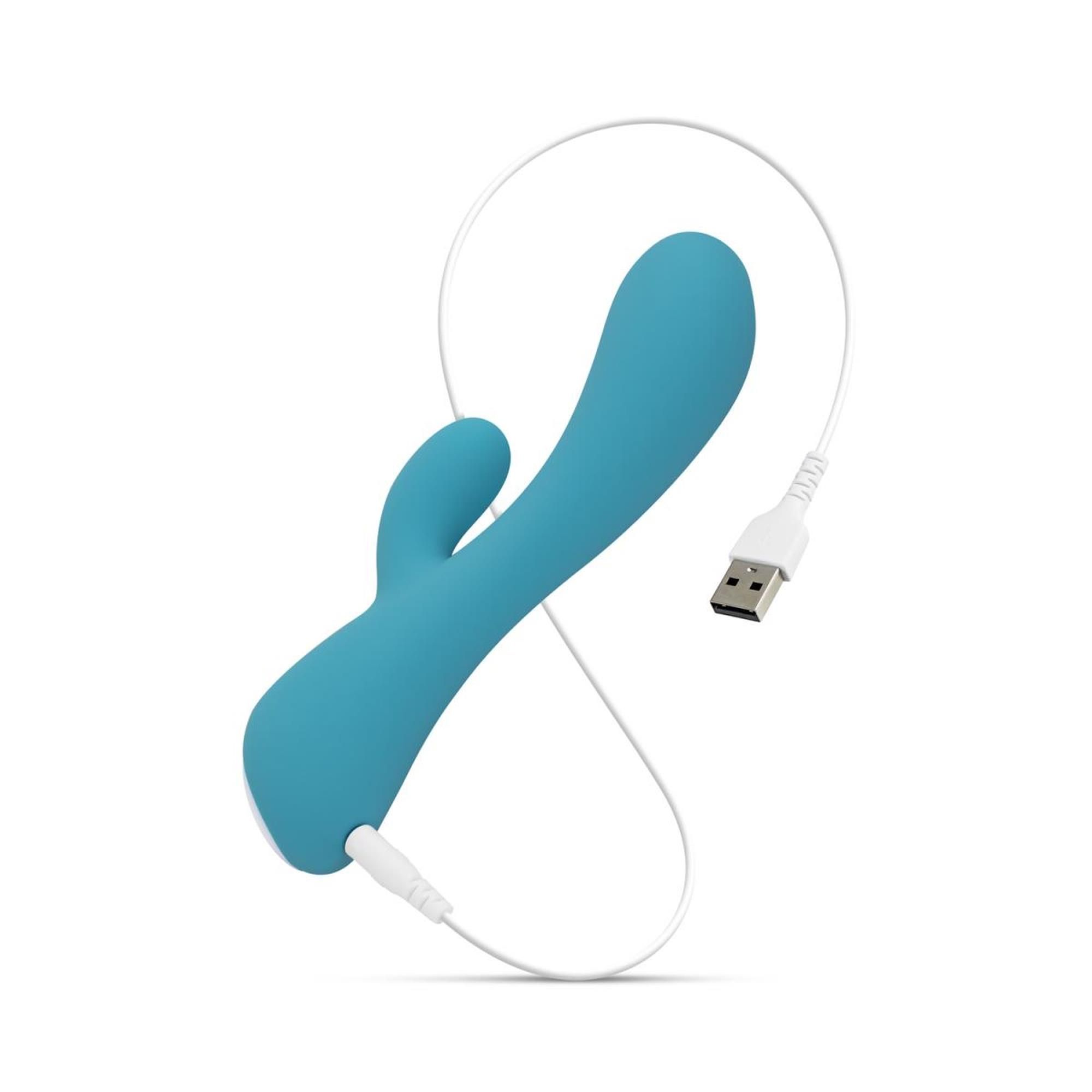 Вибратор-кролик Cala Azul Martina I Rabbit Vibrator, 18 см (бирюзовый)