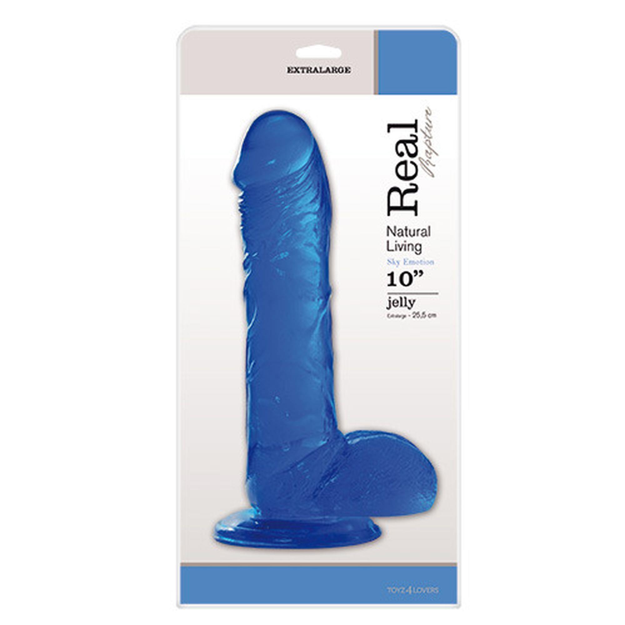 Фаломітатор Real Rapture Fallo Jelly, 25.5 см (синій)
